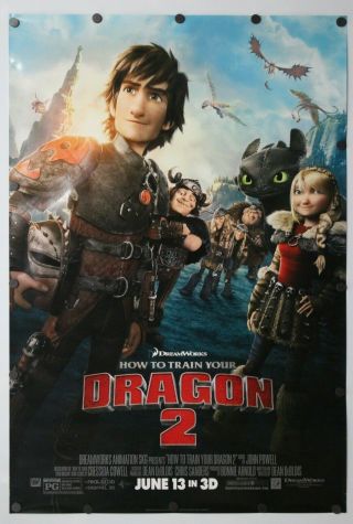 How To Train Your Dragon 2 2014 Ds Movie Poster 27 " X 40 "