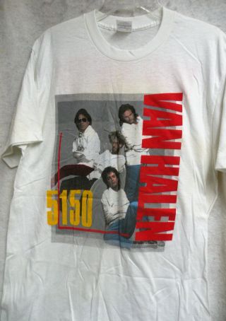 Vtg Van Halen 1986 North Americantour Concert 5150 T Shirt Xl Haggar
