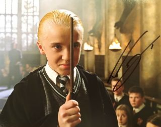 Exact Proof Tom Felton Signed Autographed 8x10 Photo Harry Potter Draco Malfoy