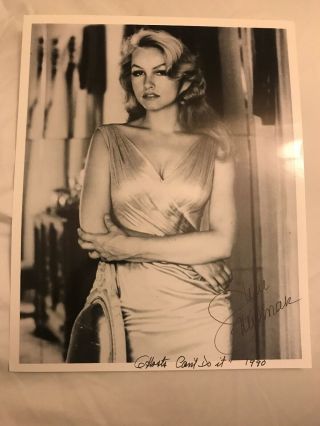 Julie Newmar Signed 8x10 Ghost Can’t Do It