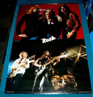 Vintage/new Rush Circa Permanent Waves Pose/concert Poster @ Hard Rock 1980