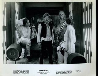 Carrie Fisher Mark Hamill Harrison Ford Star Wars 8x10 " Photo K2614