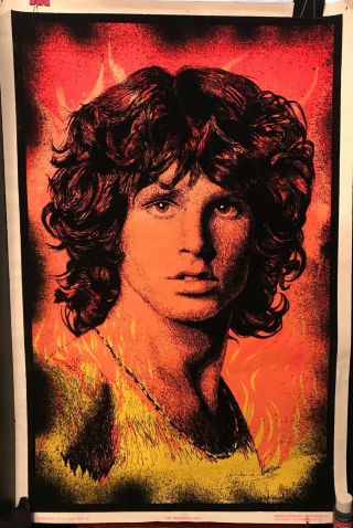 Jim Morrison Funky Enterprises Blacklight Poster 822 23x35 The Doors 1999
