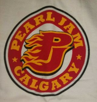Pearl Jam Tour T - Shirt Xl Calgary,  Ab,  Canada 8/8/09 Flames Theme