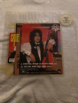 Motley Crue Picture Disc.  Smoking In The Boys Room.  Square Picture Disc Record
