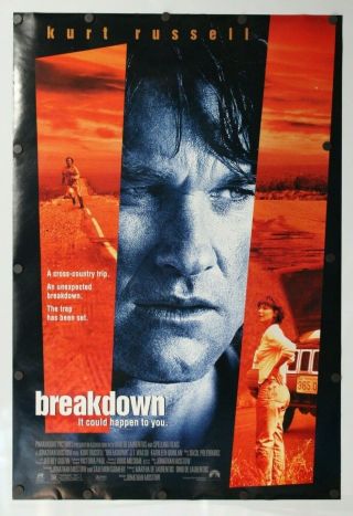 Breakdown 1997 Double Sided Movie Poster 27 " X 40 "