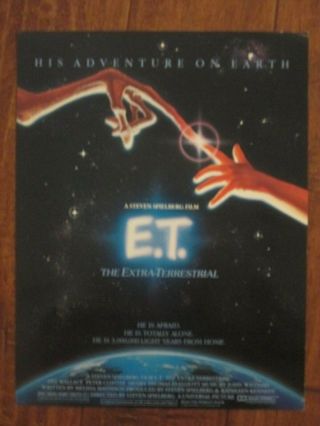 E T - Movie Promotional Program - Spielberg