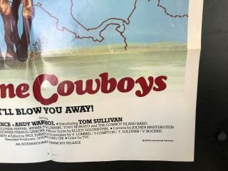 1979 COCAINE COWBOYS One Sheet 1SH Movie Poster 27 x 41 Andy Warhol Jack Palance 7