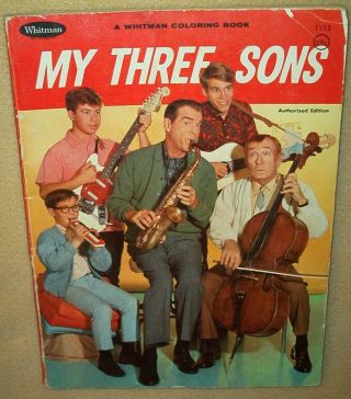 My Three Sons - 1967 Coloring Book By Whitman