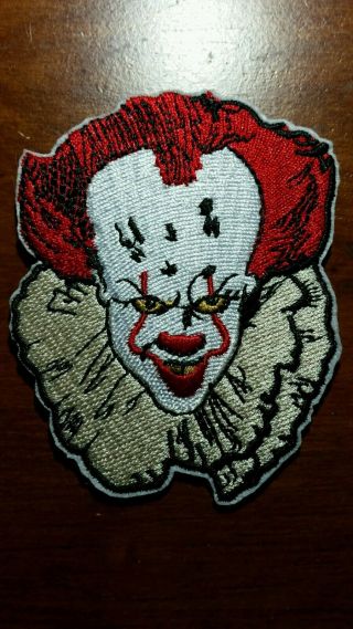 It Horror Movie Pennywise Clown Iron On Patch 3.  5 Inches.  Details