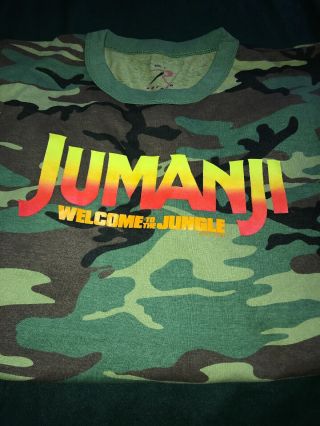 Jumanji Movie T - Shirt Top Tee L/s Promo Swag Jungle Rock Dwayne Johnson