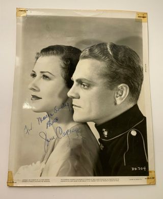 Vtg James Cagney Signed Photo Autograph,  8x10 Photo 1934 Movie