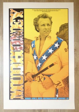 2008 Mudhoney - Newport Evel Knievel Silkscreen Concert Poster By Chuck Sperry