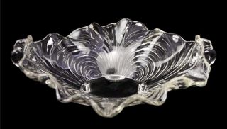 Cambridge Glass,  " Caprice " Console Centerpiece Bowl Ruffle Rim Mold 66 Footed
