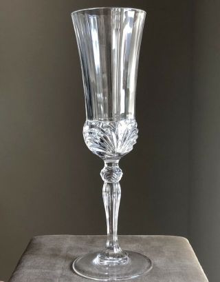 Rcr Royal Crystal Rock Aurea Champagne Flutes Glasses Stems Set Of 6 Nib Italy