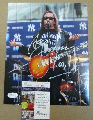 Rare Ace Frehley Of Kiss Autographed Signed 8 X 10 Photo Is From Jsa Sweet