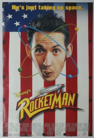 Rocketman 1997 Double Sided Movie Poster 27 X 40