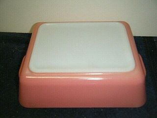 Vintage Pyrex Pink 4 Pc Refrigerator Dish Set 502 - 503 3