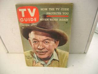 April 11 1959 Tv Guide Ward Bond Of Wagon Train Marlboro On Back