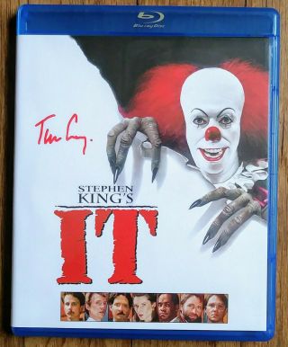 Tim Curry " Autographed Hand Signed " It Blu Ray (pennywise Dancing Clown)