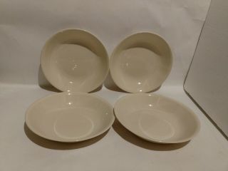 4 Corelle Sandstone Ivory Beige Cream Off White Flat Bowl 8 ½