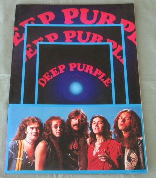 Deep Purple Japan 1975 Tour Book More Dp Programs Listed David Coverdale T.  Bolin