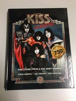 Kiss Klassified Book Hardcover Edition Paul Stanley Gene Simmons Ace Frehley