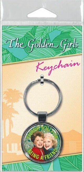 The Golden Girls Blanche And Rose Being A Friend Photo Round Metal Key Chain