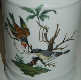 Raynaud Limoges Large Porcelain Apothecary Jar / Canister w/ Bird Decor 5