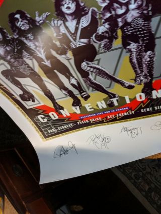 Kiss 1995 - 1996 Convention Autographed Lithograph Plate