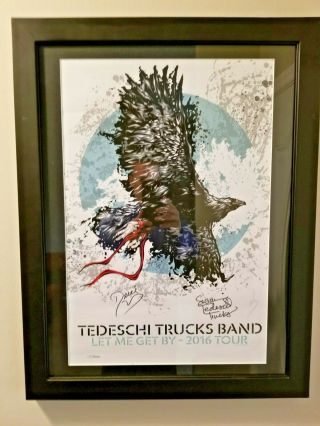 Tedeschi Trucks Band Let Me Get By Tour 2016 Autographed Poster