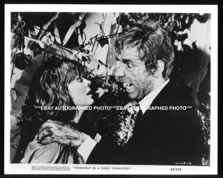 Curt Lowens Autograph Signed Horror Photo Wolf Man Werewolf In A Girls Dormitory