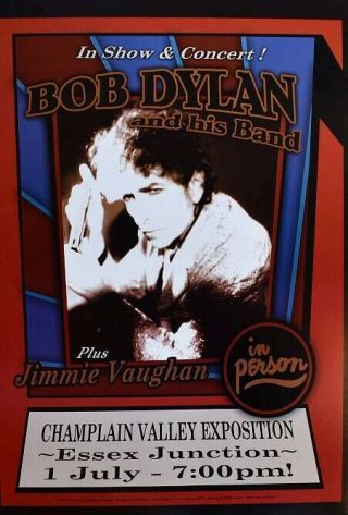 Bob Dylan Concert Poster Essex Junction 2007