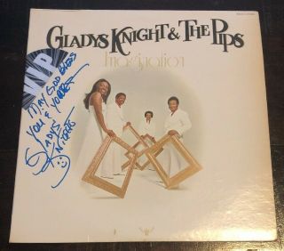 Gladys Knight Signed Autographed Imagination Vinyl Lp Record