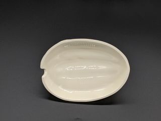 Wedgewood Creamware Melon Soup Tureen Sauce Dish With Leaf Underplate 4