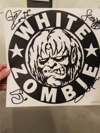 White Zombie Signed Astro Creep 2000 Promo Flat