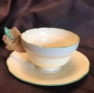 1930’s Star Paragon Bone China Teacup With Leaf Handle Rare