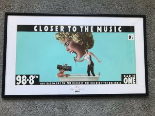 Madonna Rare Collectors Item Picture Blond Ambition Gaultier Framed Poster