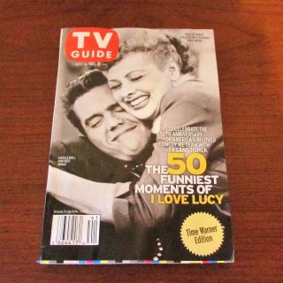 Tv Guide “the 50 Funniest Moments Of I Love Lucy”,  Oct 13 - 19,  2001