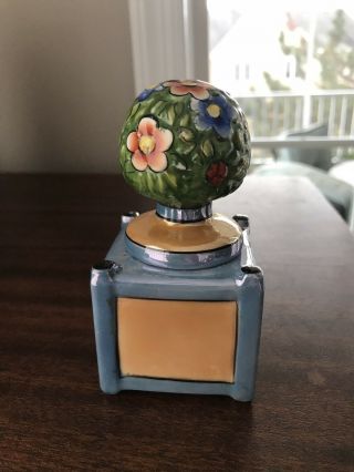 Noritake Lustre Art Deco Figural Flower Pot Inkwell