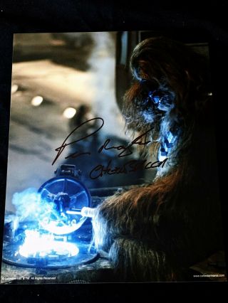 Star Wars Peter Mayhew Chewbacca 8x10 Signed Photo Comes W Star Wars