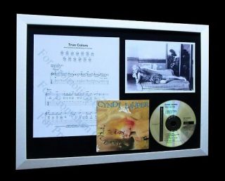 Cyndi Lauper True Colors Ltd Top Quality Framed Music Cd Display,  Fast World Ship