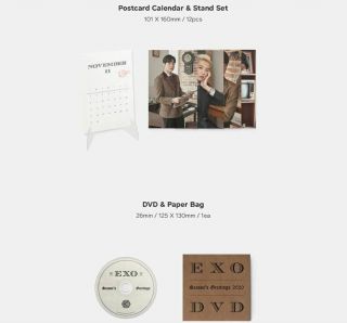 [Pre - order] EXO 2020 Season ' s Greetings Full Package,  Gift (photocard),  Tracking 6