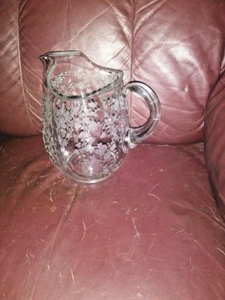 Cambridge Rose Point Water Pitcher