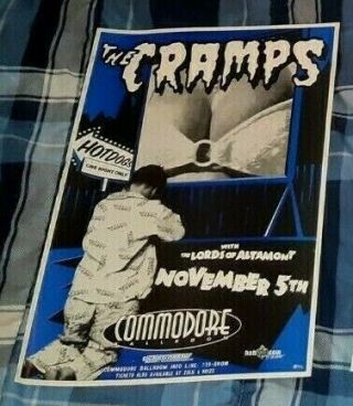 The Cramps Concert Poster Vancouver November 5th,  2000 Great Graphics