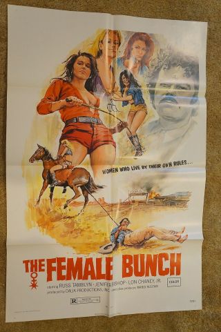 Female Bunch Sexy Bad Girls One Sheet 1971