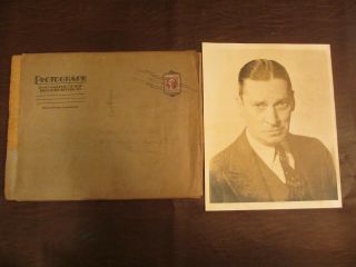1930s Actor Ned Sparks Hollywood Signed Publicity Photo W/ Envelope