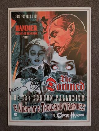 The Damned Official Poster - London Palladium 2019 Signed By The Band