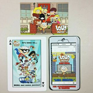 The Loud House Promo Card Set Of 3 - Nickelodeon Sdcc Comic Con Exclusive