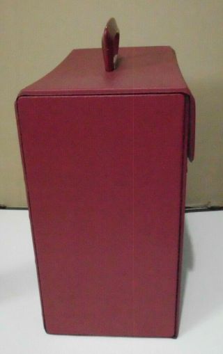 RECORD VINTAGE 1960 ' s LIBRARY STORAGE FOLDER CARRY CASE 12 